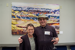 President Rita Cheng and George at Artist's Reception
